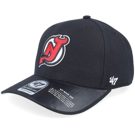 47 Brand - NHL Schwarz adjustable Cap - New Jersey Devils Cold Zone Mvp DP Black/Red Adjustable @ Hatstore