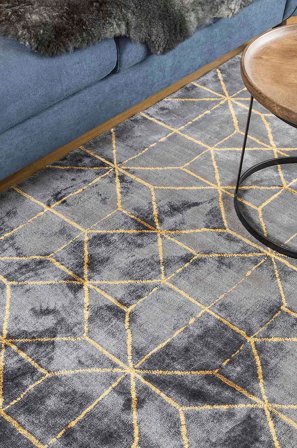 InHouse Group - Viskosmatta Tribeca - Grå - Lugg & ryamattor - 200X290 - Från Homeroom