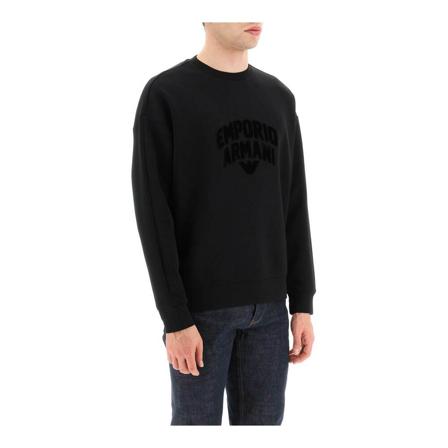 Emporio Armani, Sweatshirts Zwart, Heren, Maat:XL