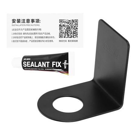 Vægmonteret sæbepumpe i rustfrit stål, flaskedispenserholder.