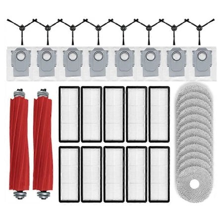 Hovedsidebørste HEPA-filter mopp for Qrevo S, Qrevo Pro, Qrevo MaxV, Qrevo Plus robotstøvsuger