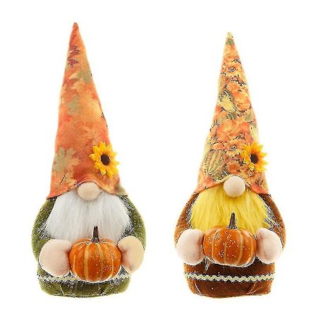Thanksgiving Ansiktslös docka Fall Rudolph Gnome Ornament (2st, DXGHC