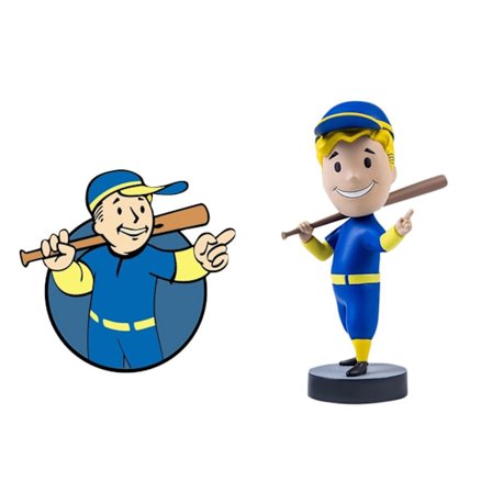 Fallout 4 Vault Boy PVC Action Figur Samlarobjekt Modell Bobblehead Toy Doll Ny