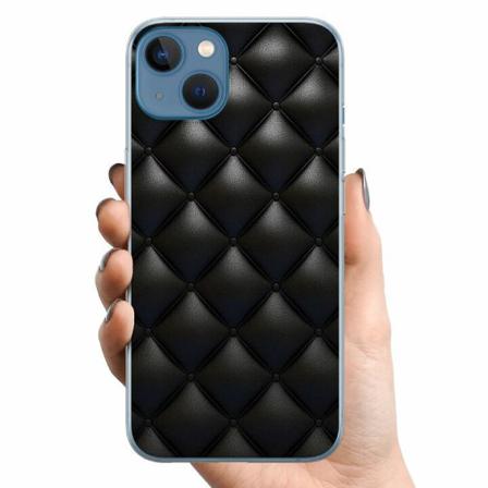 Apple Iphone 14 Tpu Mobilskal Leather Black