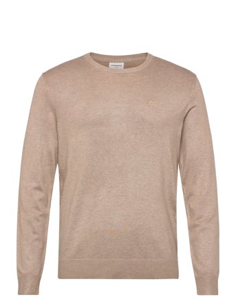 Lindbergh Ecovero L/S O-Neck Knit - Beige - M