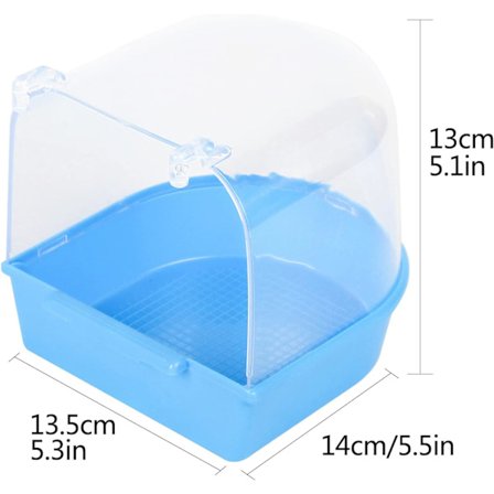 Fågelbad, Hängande Badkar Fågelbur Tillbehör med Krokar, Parr_tfrf