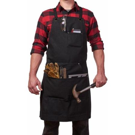 FlkwoH Läder Snickarförkläde, Heavy Duty Arbetsförkläde, för Män Kvinnor.