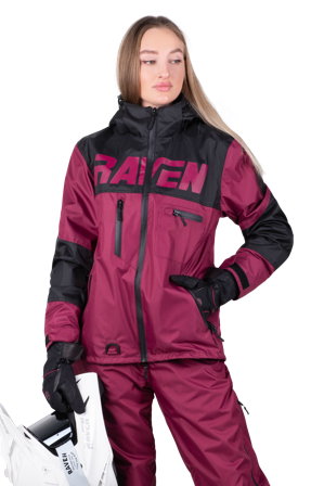 Geacă Raven Frontline Femei negru/prună XS