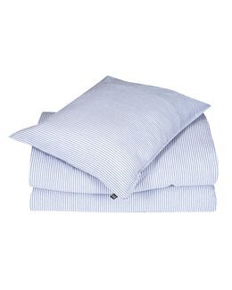 Påslakanset randigt Bäckebölja 2-delar Blå - Classic Textiles