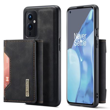 8-fack Oneplus 9 Stöttåligt Skal Med Magnetisk Korthållare Dg.m Svart