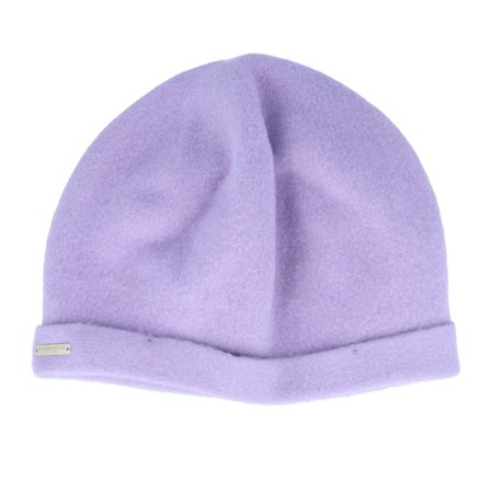 Seeberger - Paars cuff Beanie - Walk Beret Lilac Beanie @ Hatstore
