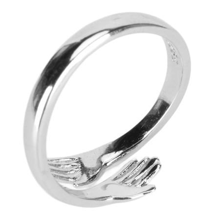 Kvinnors kramaring bröllopsfest silver fashionabel elegant justerbar öppen ring smycken tillbehör