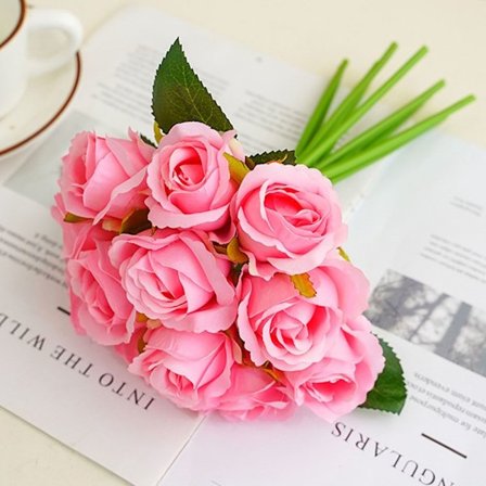 Kunstige blomster Fake Rose FARGE 2 FARGE 2