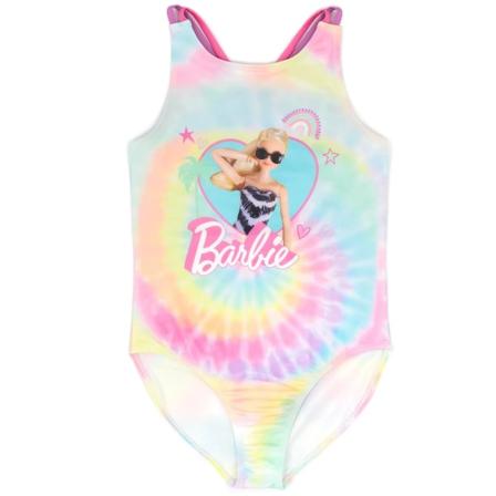 Barbie Girls Tie Dye One Piece Baddräkt 3-4 år Rosa/Blå/Gul Pink/Blue/Yellow 3-4 Years
