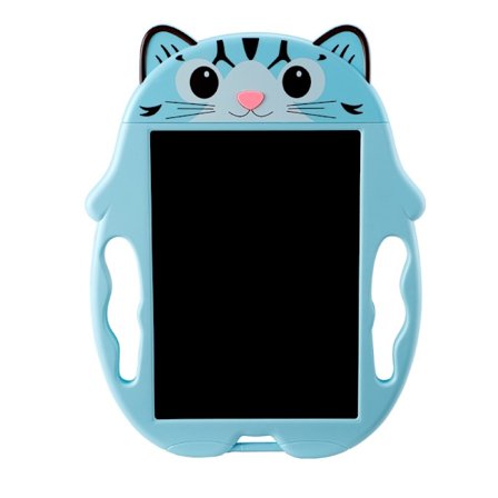 Enfärgad blå katt 21 cm × 1,5 cm × 26,5 cm ritplatta