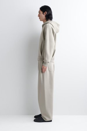 COS Men's Cotton-Piqué Oversized Barrel-Leg Joggers in Grey
