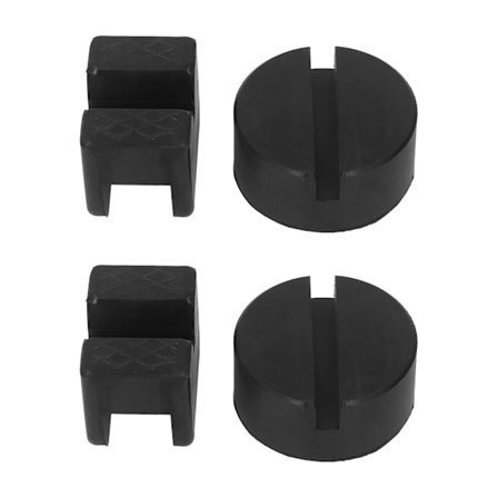 4 stk jekkpad V-type rund gummi 2‐4T lager universal verktøysett for bil