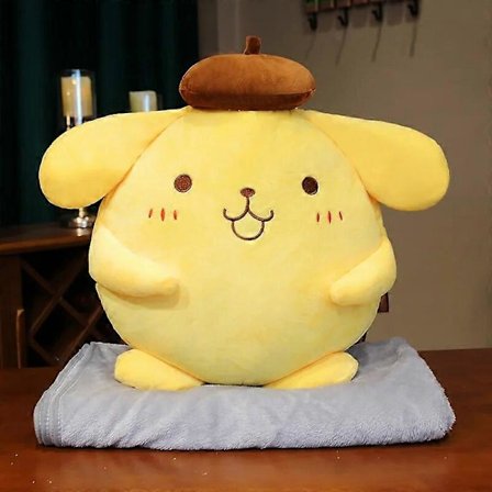 40-50cm Pom Pom Purin Täytetty Pehmolelu Ihana Tyynylahja Lapsille Super Pehmeä Pom Pom Purin Plushie Nuken Huoneen Koriste