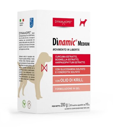 Dinamic Medium Alimento Complementare Per Cani 20 Bustine 10ml
