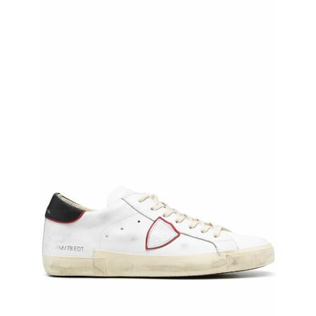 Philippe Model Side-Logo Patch Sneakers , Wit , Heren , Maat: 41 EU