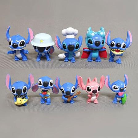 10st Mini Lilo & Stitch Action Figurer Toy Doll Gift