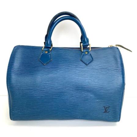 Louis Vuitton Vintage, Pre-owned Leather handbags Blauw, Dames, Maat:ONE Size