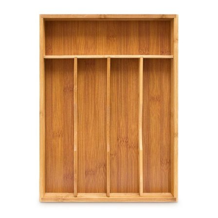 Besticklåda bambu 34 x 25 x 4,5 cm