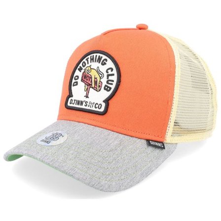 Djinns - Orange trucker Keps - Do Nothing Club New Orange/Heather Grey Trucker @ Hatstore