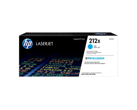 HP 212X - Høy ytelse - cyan - original - LaserJet - tonerpatron (W2121X)
