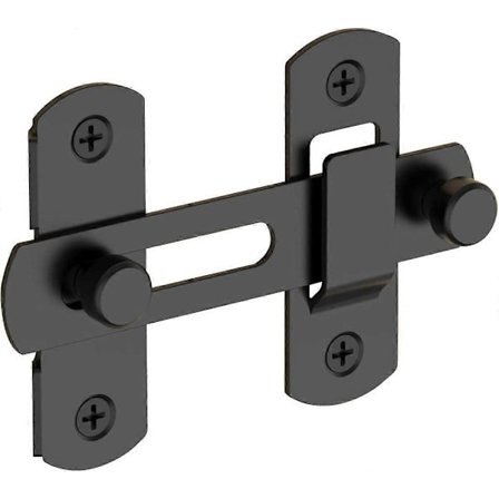 Dørkrok i rustfritt stål, gammeldags lås, innbruddssikker dørkrok, låvedør XYI