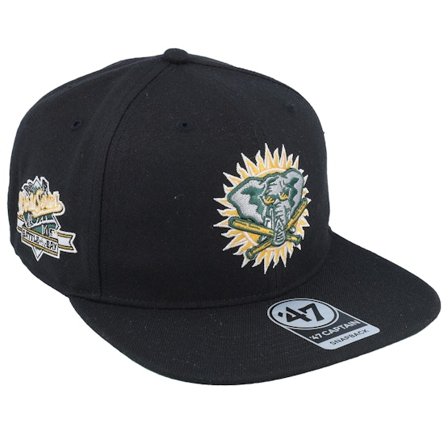47 Brand - MLB Černá snapback Kšiltovka - Hatstore Exclusive x Oakland Athletics World Series Black Snapback @ Hatstore