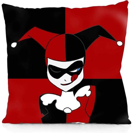 Mjuka dekorativa kuddfodral Harley Quinn fyrkantigt örngott Bekvämt cover Lyxigt cover För bäddsoffa Stol Bil Heminredning.(18x18 Inc.)