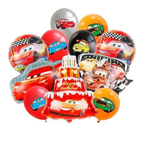 Festballonger - INBOXXARTY - Lightning McQueen - Flerfärgad - Latex - Helium
