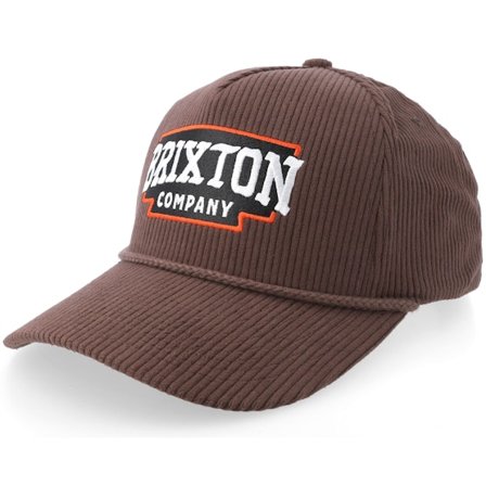 Brixton - Braun Cap - Pierson Corduroy Brown A-Frame Snapback @ Hatstore