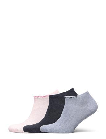 Pe 3Pk Heidi Cotton Sneaker Lingerie Socks Footies/Ankle Socks Rosa Panos Emporio
