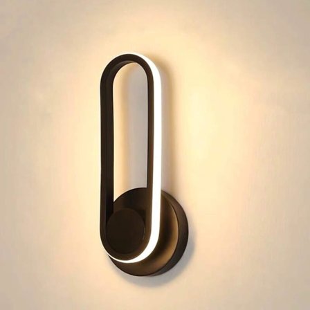 12W LED-vägglampa för inomhusbruk, 330° roterbar, dimbar, modern design, sänglampa för sovrum, hall, vardagsrum, trappor