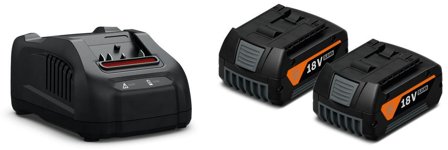 Fein 92604246010 Opladningspakke 2 stk 5.0 Ah og oplader, Maskintilbehør & forbrugsvarer