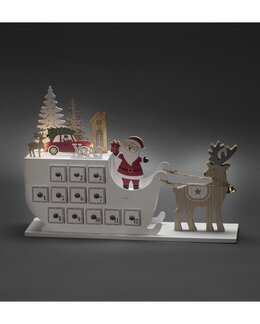 Juldekorasjon Kalender Hvit