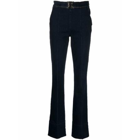 Blugirl, Flared Jeans Blauw, Dames, Maat:W28