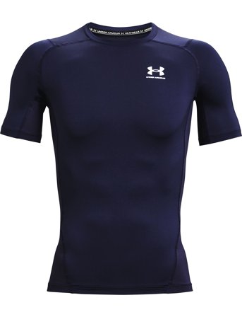 Ua Hg Armour Comp Ss T-shirts Short-sleeved Blå Under Armour*Betinget Tilbud