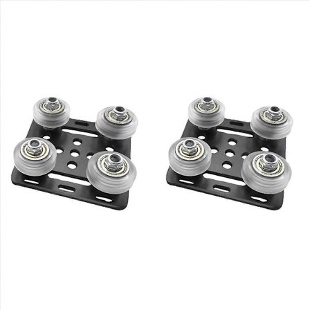 V-spår Aluminiumprofil Remhjul V-Slot Konstruktion Gantry Plate Kit