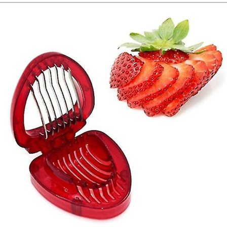 Simply Slice Jordbærskærer Rustfrit Stål Ægskærer