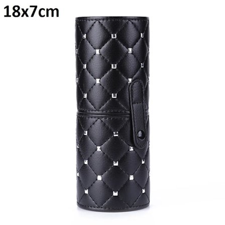 Fashion Makeup Brush Holder Case PU Läder Rese Pennhållare Förvaring Kosmetisk Borstväska Borstar Organizer Sminkverktyg~04967