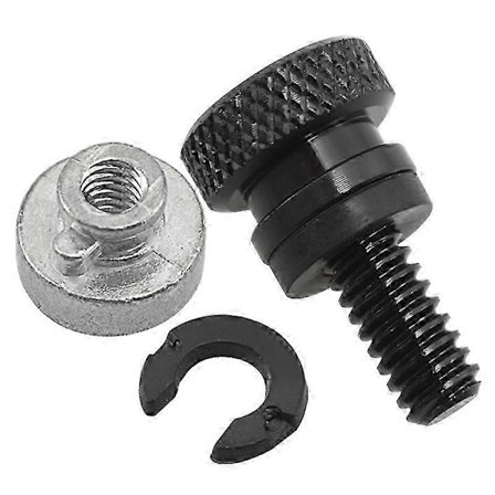 Passasjersete Bolt Svart Bakskjerm for Harley Davidson Sportster XL 883 1200 Fatboy Road King