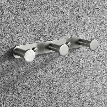 Håndklædeholder til håndklæder Vægkrog Tøjkrog Væg Tøjkrog i rustfrit stål Badeværelses- og køkkenkroge (3 børstede kroge)