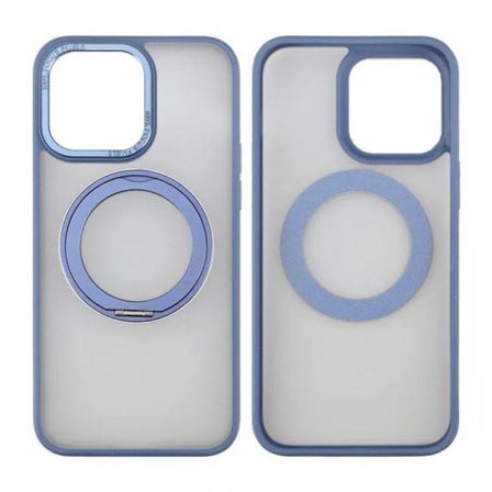 iPhone 15 Pro Max Skal med MagSafe Stativ Rvelon - Blå