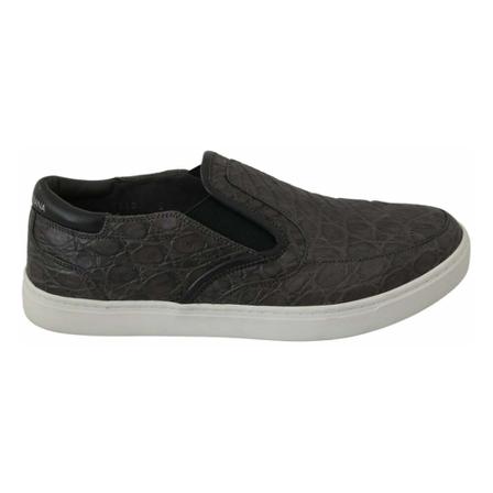 Dolce & Gabbana, Loafers Szary, Mężczyzna, Rozmiar: 39 EU