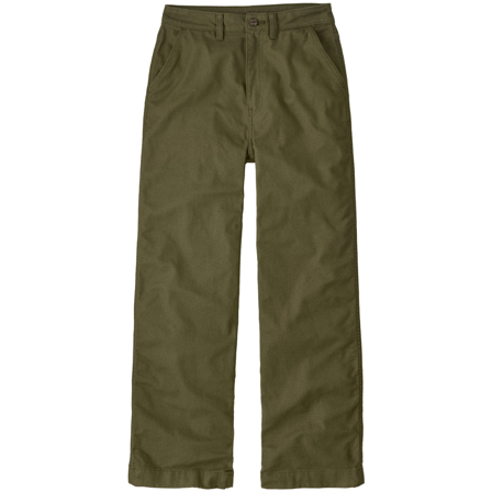 Patagonia W's Point Reyes Canvas Wide Leg Pants Basin Green