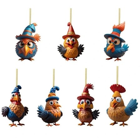 7 st Jul Kalkon Hänge Jul Hängande Ornament 1 1 1