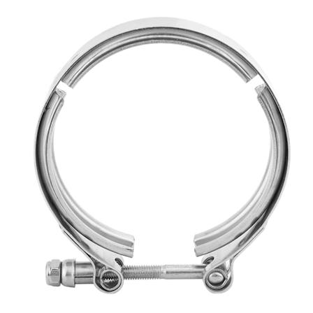 Avgasrör i rostfritt stål, 90 graders böj, för Hy35 HX He351 med V-bandsflänsklämma